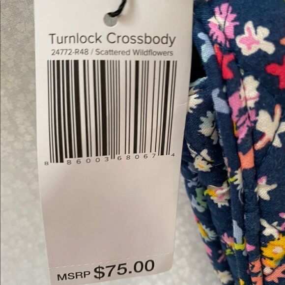 Vera Bradley Turnlock Crossbody Scatter Wildflower - Picture 4 of 4